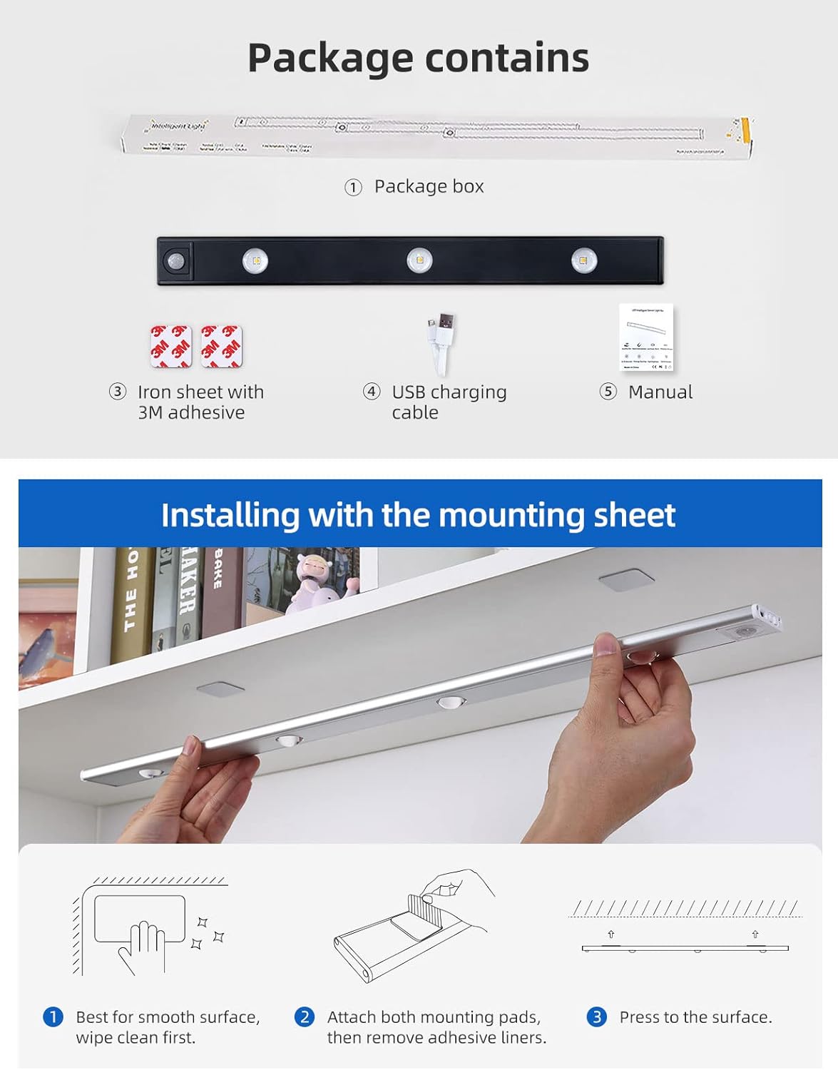 Under The Cabinet Lights : Wireless Motion Sensing Lights