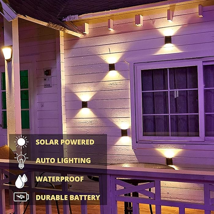 Solar Wall Light : Unique Up And Down Lights