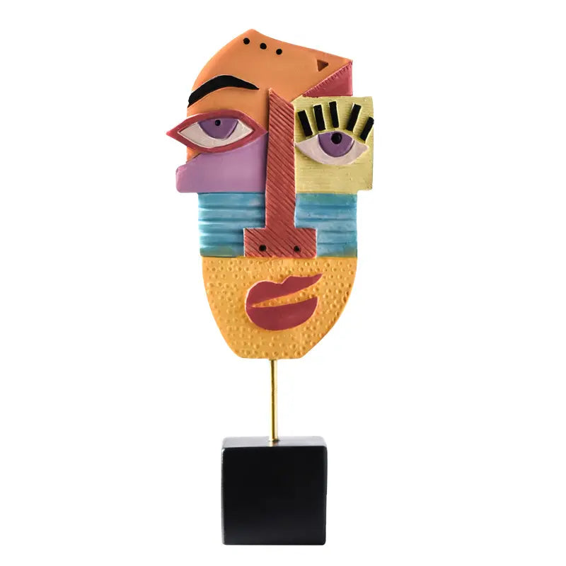 Modern Man Resin Art Table Accent