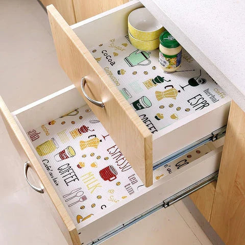 Water Proof Non-Slip Mat Roll for Kitchen, Fridge and draws (30*300 CM Roll)